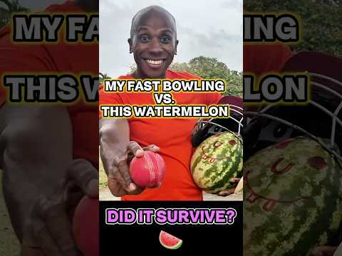 Can My Bowling Actually Destroy A Watermelon? 🍉🏏 #cricket #challenge