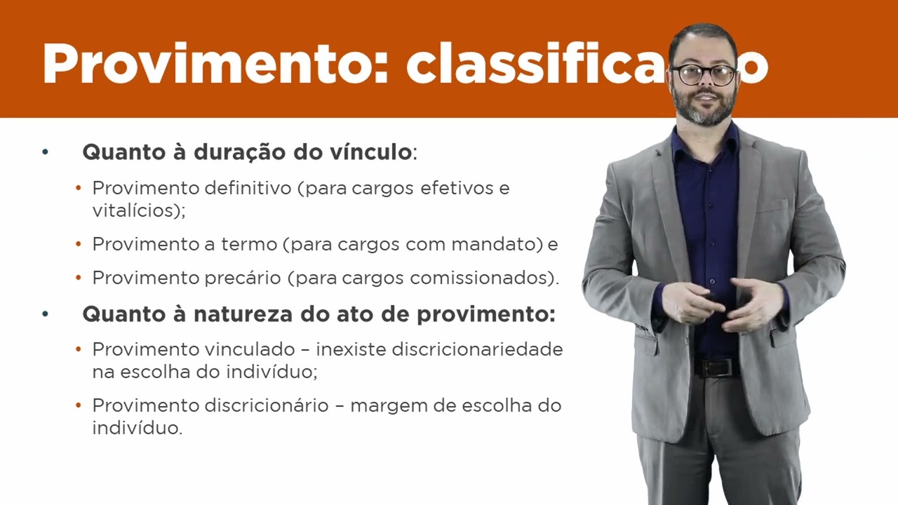 Aula 15 - provimento de cargos, empregos e funções