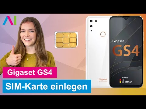Gigaset GS4 - SIM-Karte einlegen • 🂠 • 📲 • 📡 •