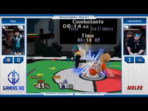 GHQ Weekly [1/15/17] - roboticphish (Falco) vs. Ryse (Ice Climbers) - SSBM - Winners Eighths