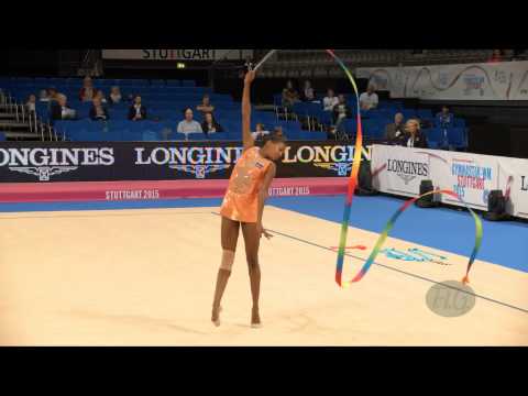 Elyane BOAL (CPV) 2015 Rhythmic Worlds Stuttgart - Qualifications Ribbon