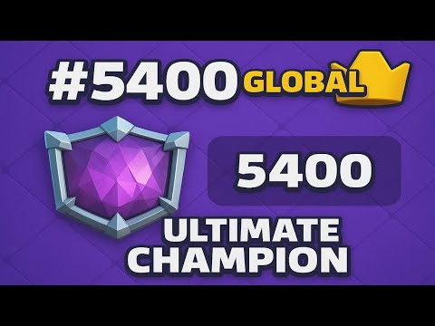 #5400 GLOBAL 🔥 Hog Exe Nado Ladder Push | Ultimate Champion | Clash Royale!!