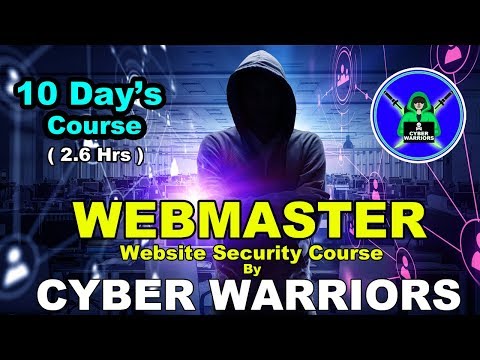 Webmaster Website Security Course By Cyber Warriors Cyber Warriors Website Security Paid Course Lau