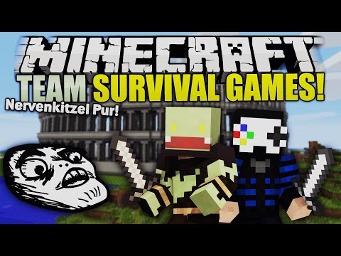 PANIK, SPANNUNG & NERVENKITZEL! mit GermanLetsPlay - Minecraft TEAM SURVIVAL GAMES | ungespielt
