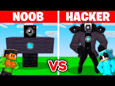 NOOB vs HACKER: I Cheated in a TITAN CAMERAMAN Build Challenge!
