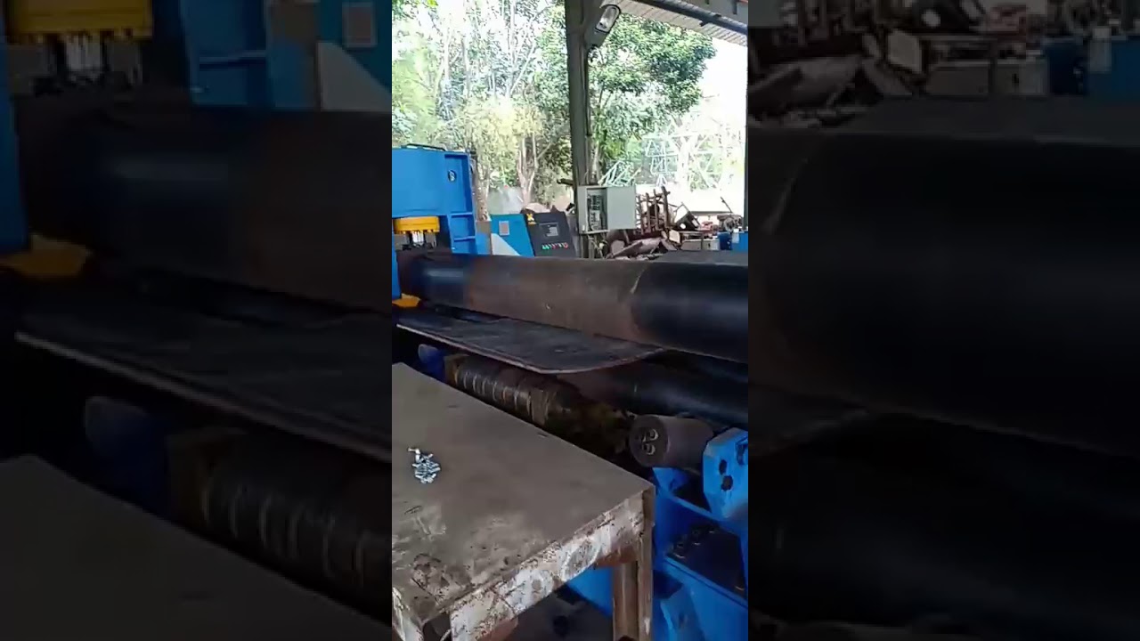 Jasa roll plat besi jasa roll plat baja workshop fabrikasi besi baja PT Helori Gunung Putri Bogor