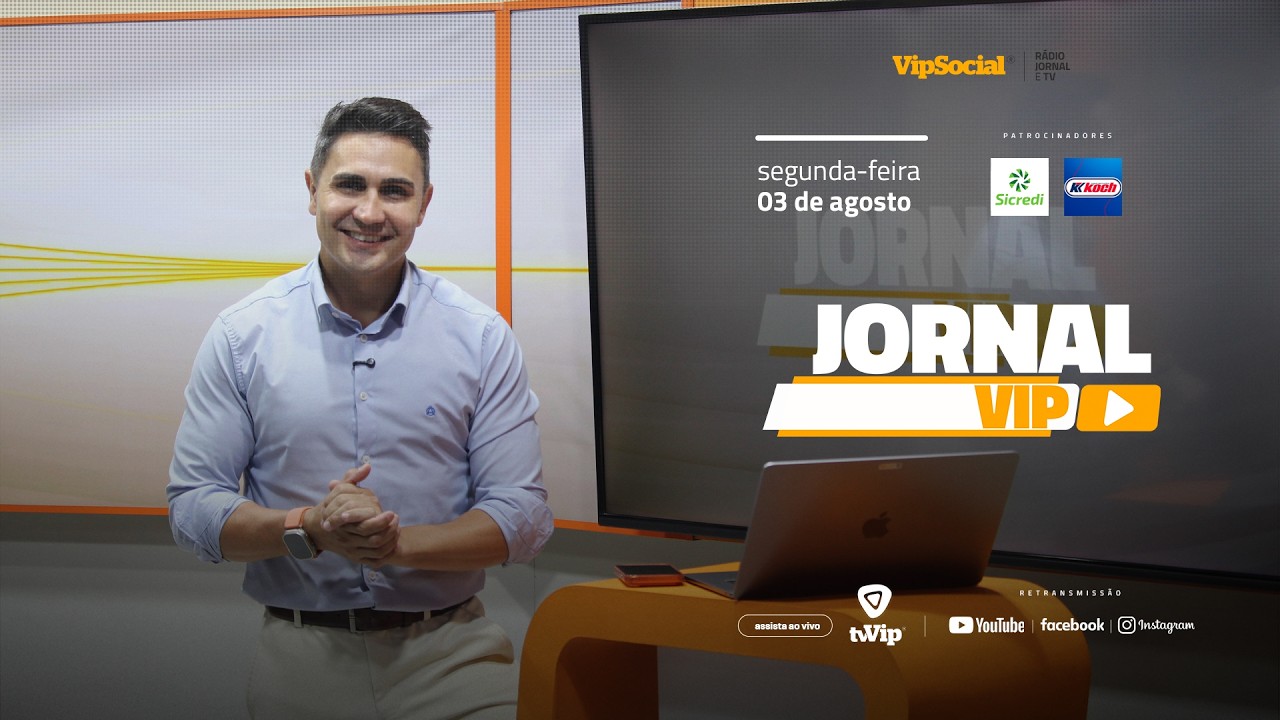  Jornal Vip com as informações da região, desta segunda-feira, 03 de agosto