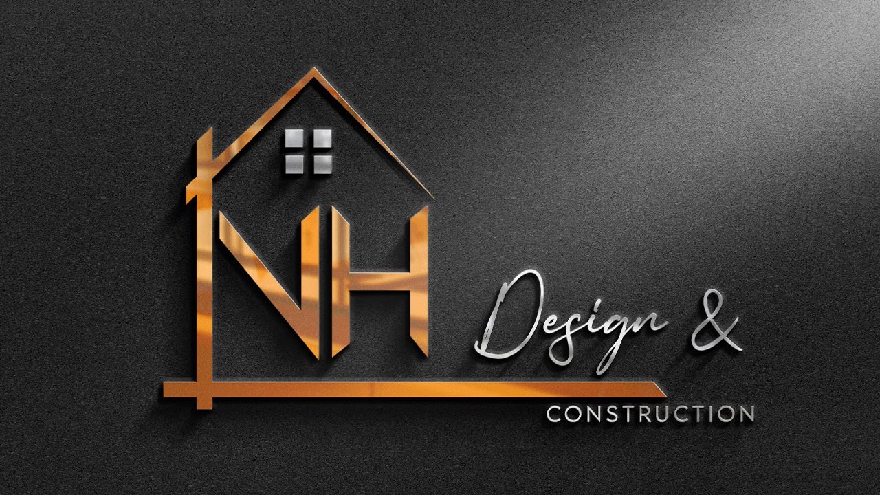 V H Construction logo design | professional logo design | Illustrator