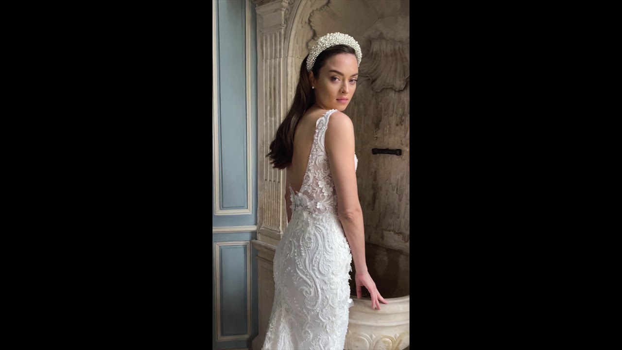 boho bridal headband, bridal crystal pearl headpiece, wedding hair, bridal accessories - LOFFECT