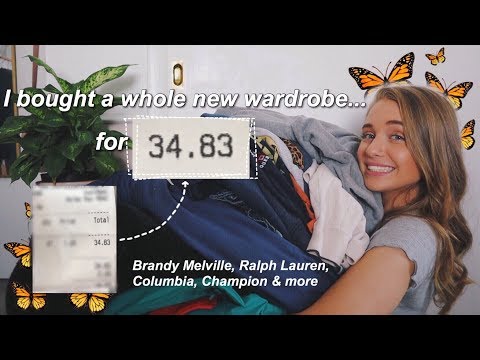 BACK TO SCHOOL CLOTHING HAUL 2019 // *extreme thrifting*