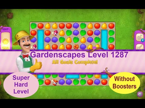 Gardenscapes Level 1287 - No Boosters