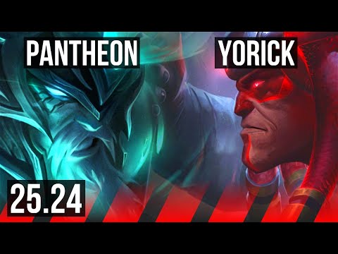PANTHEON vs YORICK (TOP) | EUW Diamond | 25.24