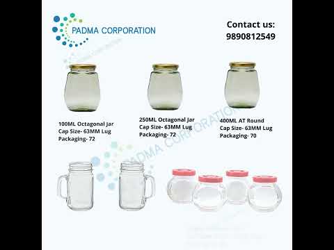250 ML Honey Square Glass Jar