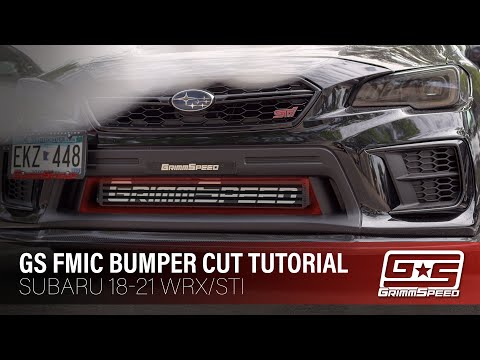 SUBARU FMIC BUMPER CUT GUIDE - step by step walkthrough