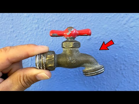 A 60-year-old plumber taught me this! How to repair an old metal water lock.