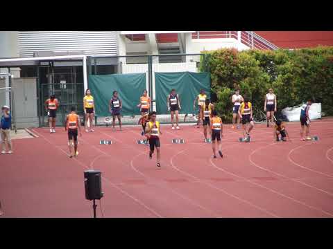 U15 Boys 100M Dash Final   Jamie(L5)   Ghim Han(L8)