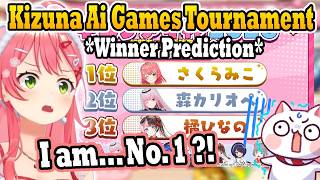 Miko & 35P Were Shocked to See Miko Ranked #1 in Kizuna AI’s Games Tournament Prediction !