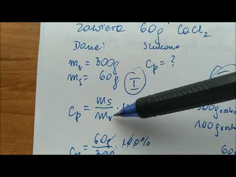 Stężenie procentowe - rozwiązywanie zadań cz.1.
