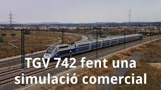 preview picture of video 'TGV Dasye 742 arribant a Figueres-Vilafant'