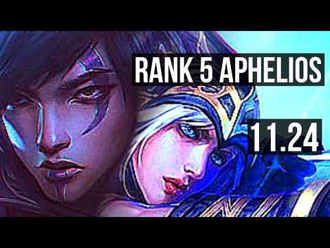 APHELIOS & Thresh vs ASHE & Karma (ADC) | Rank 5 Aphelios, Legendary | EUW Challenger | 11.24