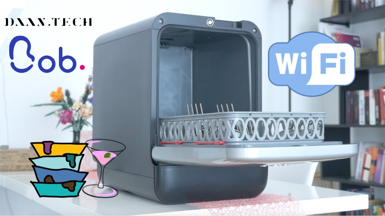 Daan Tech Daan Tech Bob Mini-Geschirrspüler – Matt Grün - Weiss