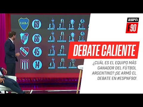 ¡PICANTE DEBATE! ¿Cuál es el equipo más ganador del #FútbolArgentino?