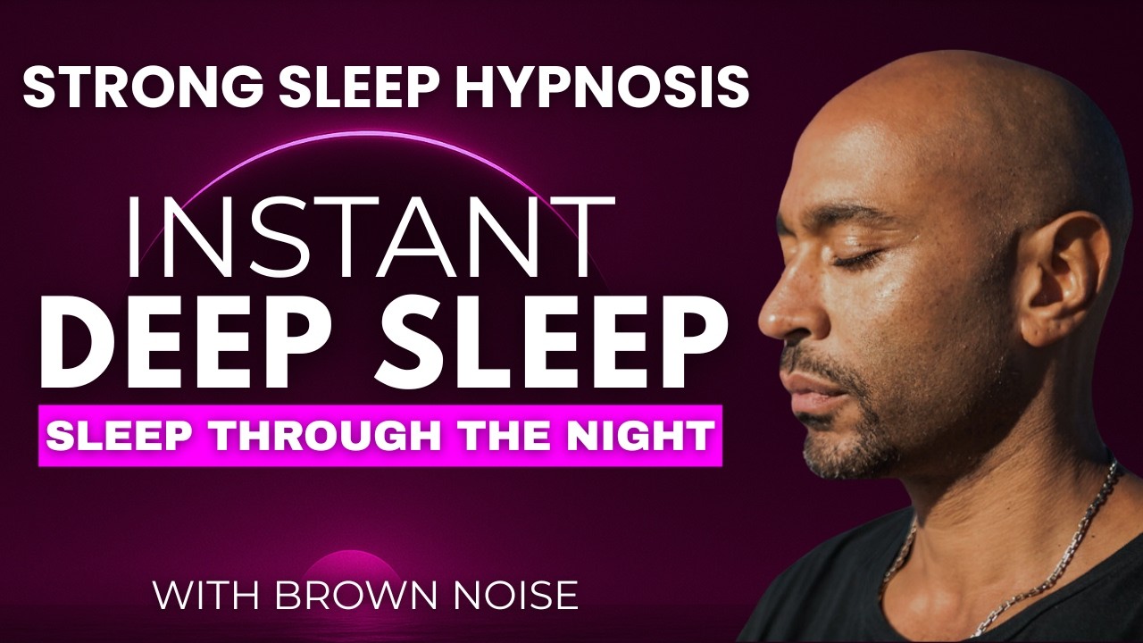 Deep Sleep Hypnosis, Guided Sleep Meditation | Brown Noise