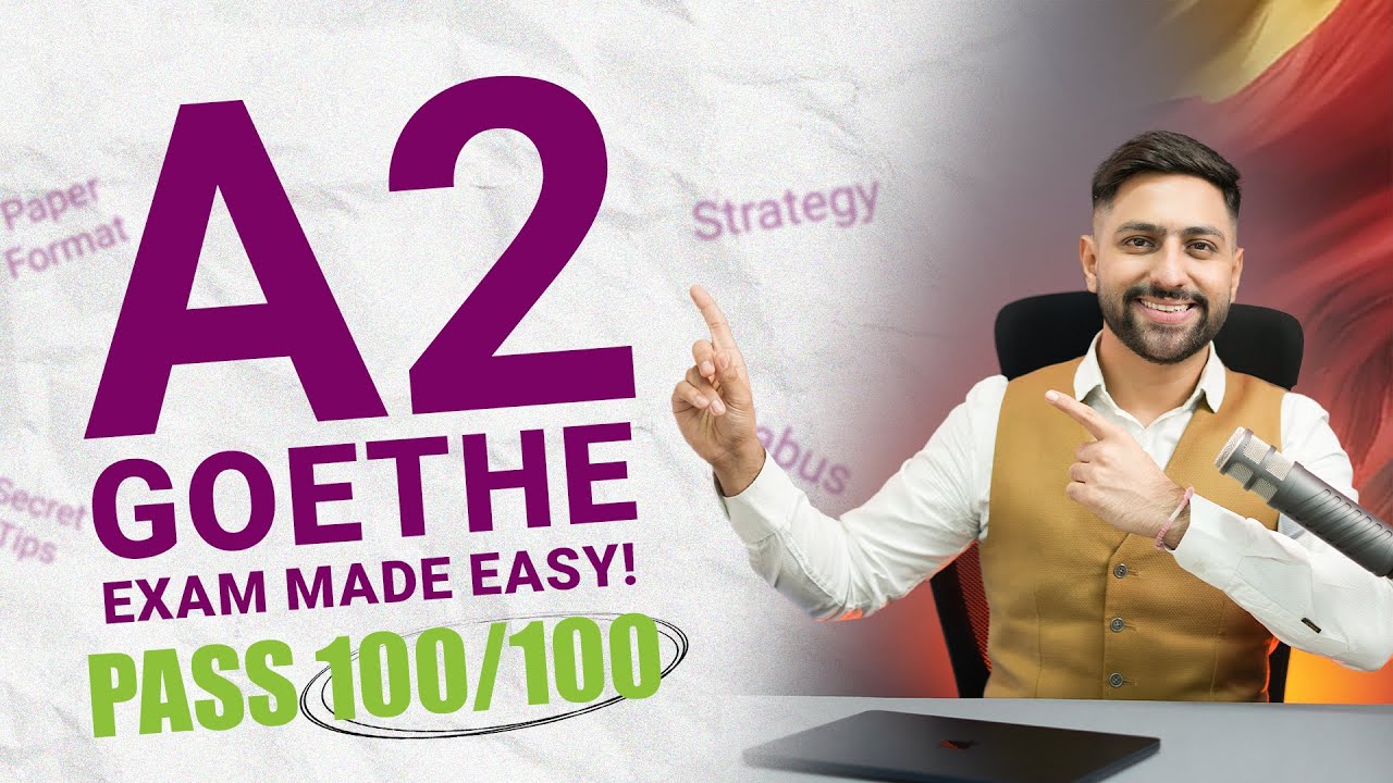 Goethe A2 Exam Made EASY!😱|Syllabus, Paper Format, Secret Tips & Strategy to Score 100/100 GERMAN A2