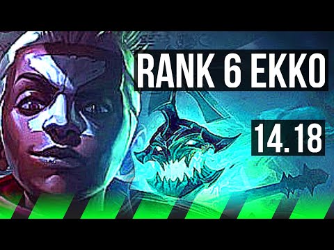 EKKO vs HECARIM (JGL) | Rank 6 Ekko, 68% winrate, 6/2/10 | EUNE Challenger | 14.18
