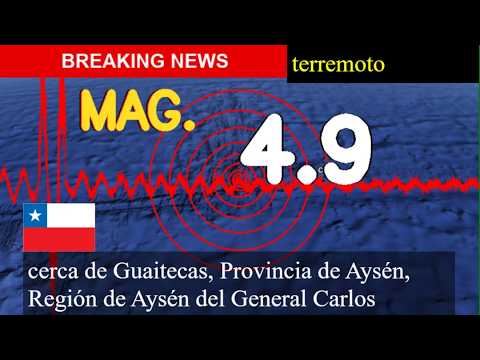 😱🚨 Terremoto cerca de Guaitecas, Provincia de Aysén, Región de Aysén del General Carlos Ibáñez del C
