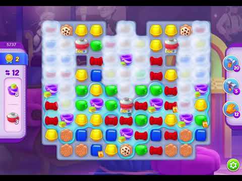 HomeScapes Level 5737 no boosters (12 moves)