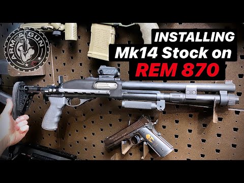How to Install the Sage EBR Mk14 Stock on a Remington 870 | GunGear