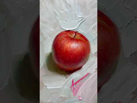 Суть живописи на примере яблока.