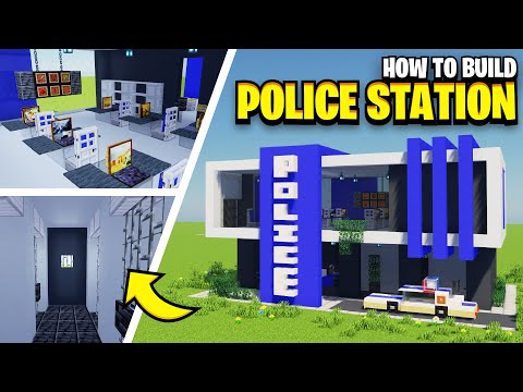 How To Build A POLICE STATION In Minecraft!