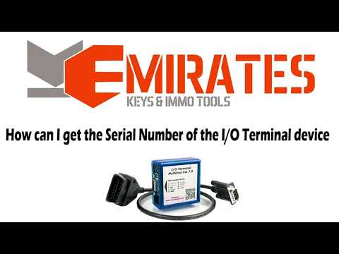How can I get the Serial Number of the I/O Terminal device