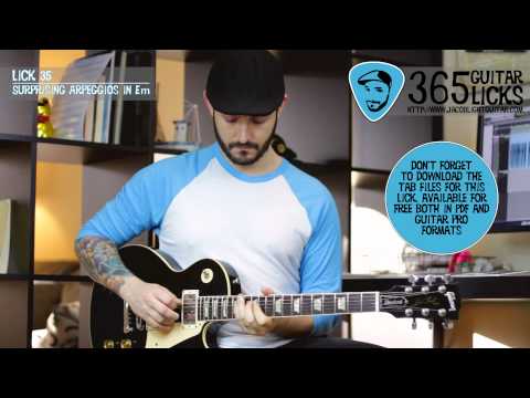 Lick 35/365 - Surprising Arpeggios in Em | 365 Guitar Licks Project