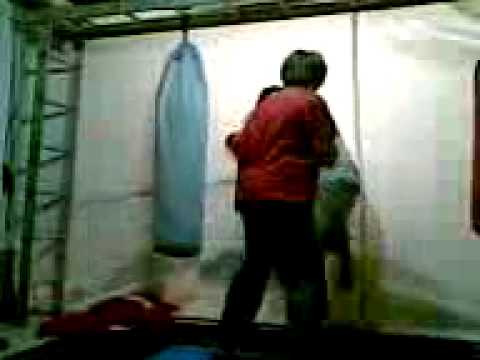 Brady sparring Lochy (funny)