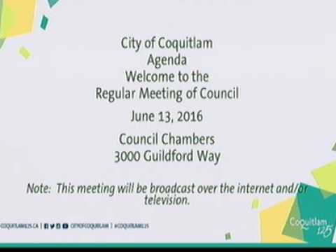 Coquitlam Regular Council Meeting, 2016-06-13