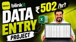 Excel Data Entry work Rs. 502 per hour ❓ (Second Salary)