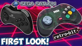 FIRST LOOK! New Official Sega Saturn Controllers From Retro-Bit!