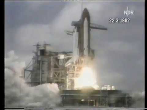 Space Shuttle Columbia STS-3 at ARD Tagesschau (German TV 1982)