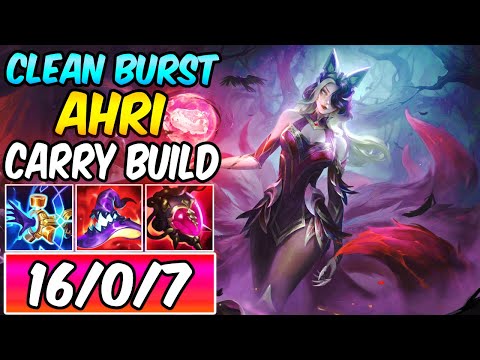 CLEAN BURST AHRI MID CARRY S+ | New Build & Runes | Diamond Player Coven Ahri - League of Legends