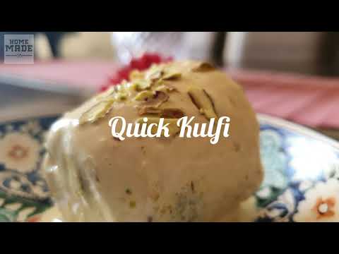 Easy Malai Kulfi | Pista Saffron Badam Kulfi.
