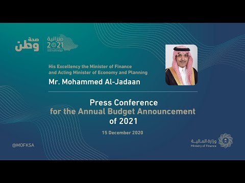 Press Conference for the Annual Budget Announcement of 2021