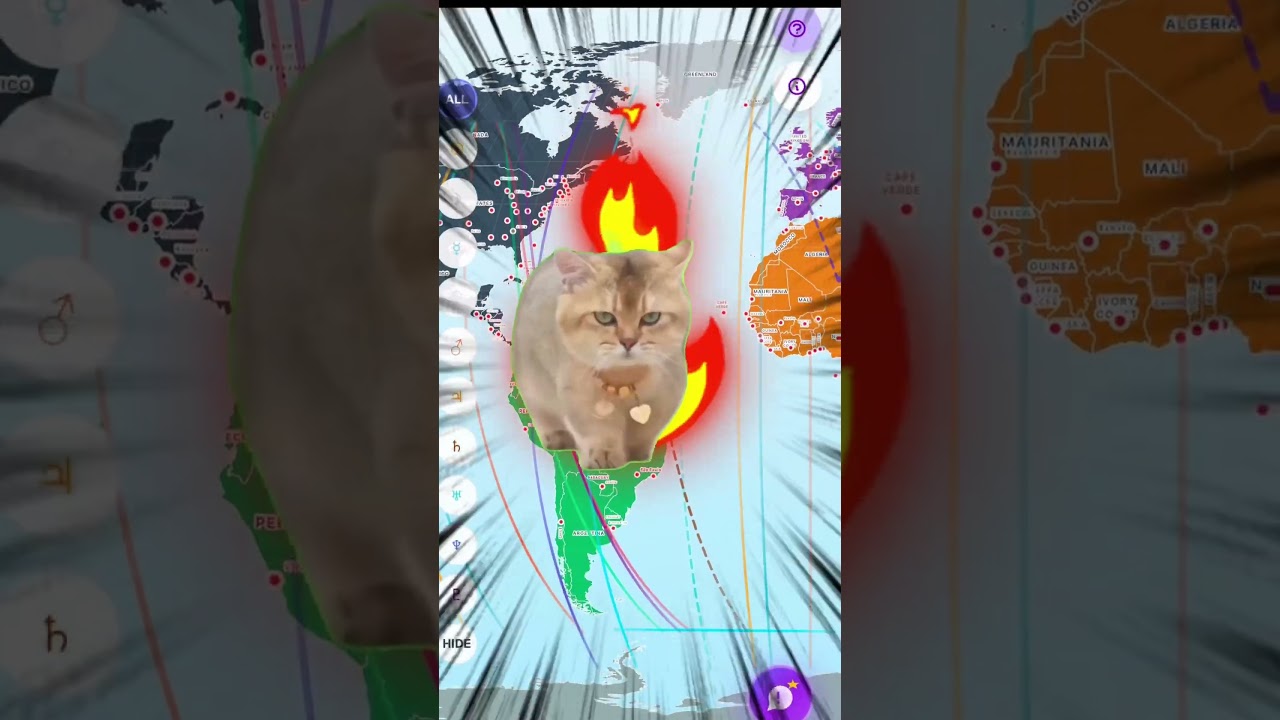 Astrocarography Energy 🤭 #astrocartography #cat #astrology #memes https://www.astrocartography.io