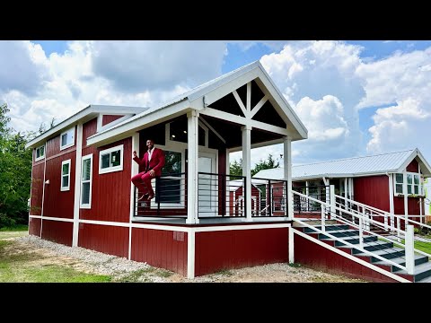READY TO MOVE INTO Tiny Home W/Porch, Skirting & Gravel Pad