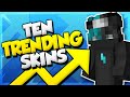 Most Wanted 10 TRENDING MINECRAFT SKINS Top Minecraft Skins , Video cool minecraft skins most update!