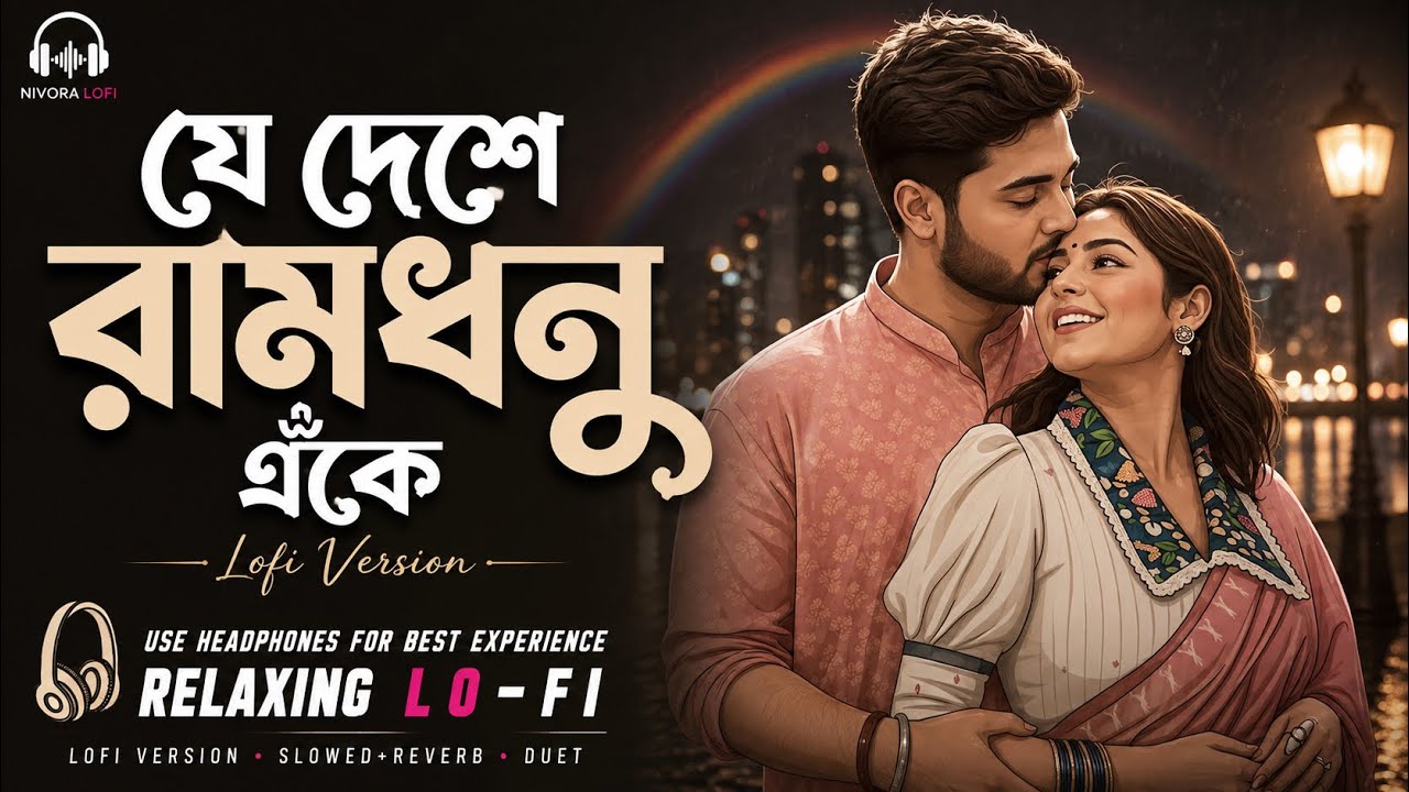 Je Deshe Ramdhanu Eke (Lo-Fi Duet) 🌈❤️ | ভালোবাসার মানুষকে পাঠানোর গান | Romantic Bangla Lofi
