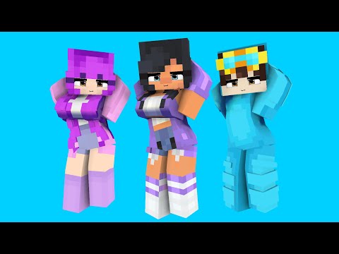 COUPLE DANCE DARLING OHAYO APHMAU CUTE FRIENDS NICO AND ZOEY - MINECRAFT ANIMATION #shorts