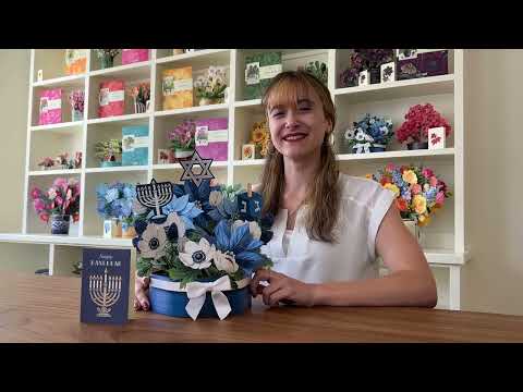 FreshCut Paper Hanukkah Wishes Bouquet Assembly Instructions